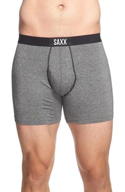 Saxx Ultra Super Soft Relaxed Fit Boxer Briefs In Gray