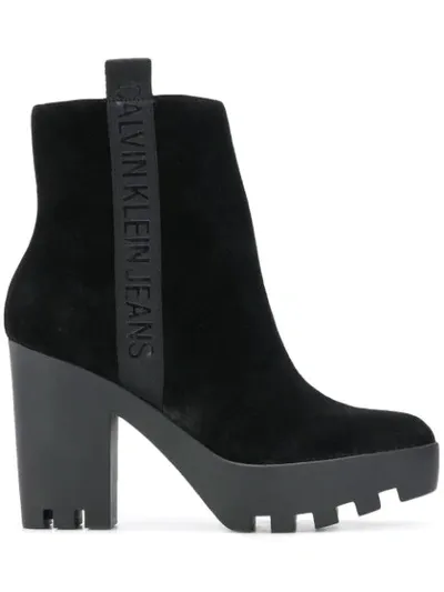 Calvin Klein Jeans Est.1978 Ankle Boots In Black