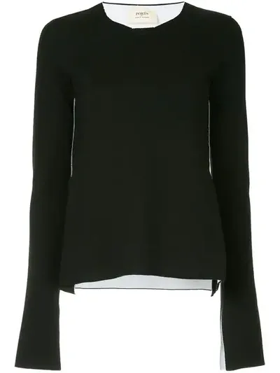 Ports 1961 Turtle Neck Sweater In Black