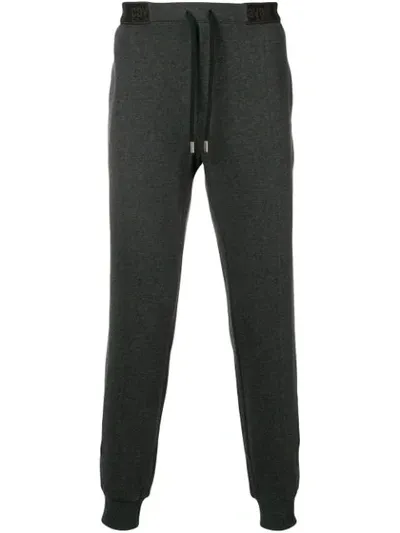 Cavalli Class Elasticated Waist Trousers In Grey