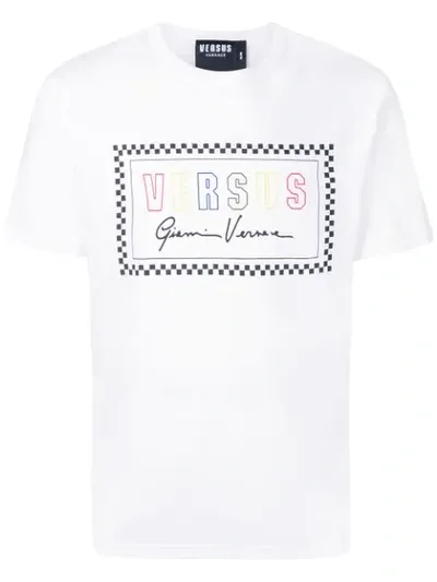 Versus Logo Print T-shirt In White