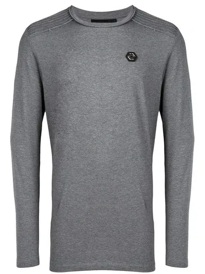 Philipp Plein Crew Neck T-shirt In Grey