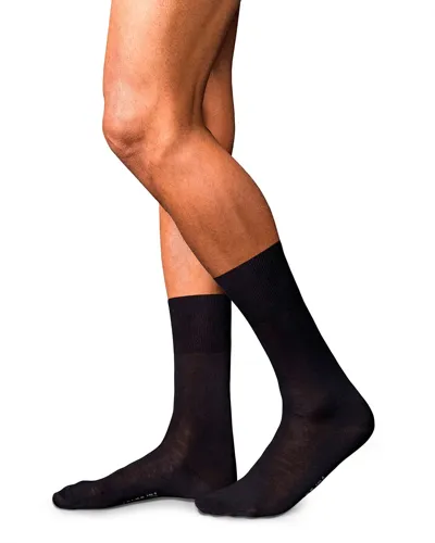 Falke No. 6 Merino Wool Blend Dress Socks In Black