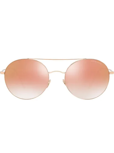 Giorgio Armani Ar6050 Bronze Female Sunglasses In Pink