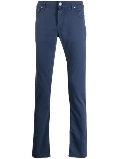 Jacob Cohen Classic Slim-fit Jeans In Navy