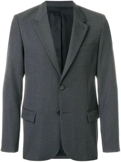 Ami Alexandre Mattiussi Two Buttons Lined Jacket In Grey