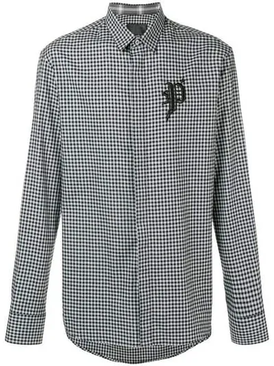 Philipp Plein Check Shirt In White