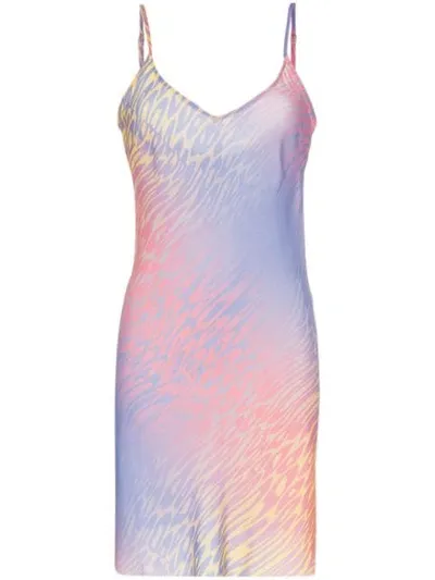 Double Rainbouu Champagne Supernova Slow Lane Slip Dress In Pink