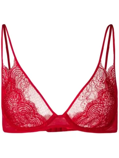 Maison Close La Directrice Openable Bra In Red