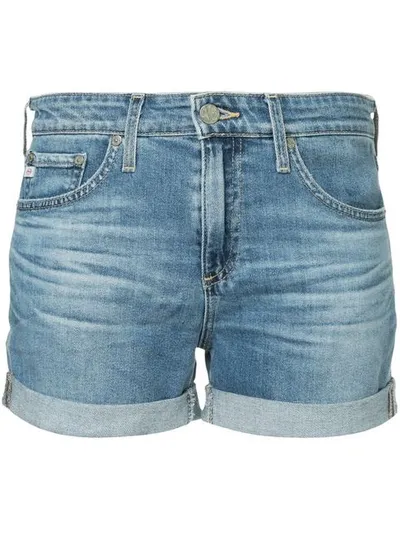 Ag High Waisted Hailey Short In Blue