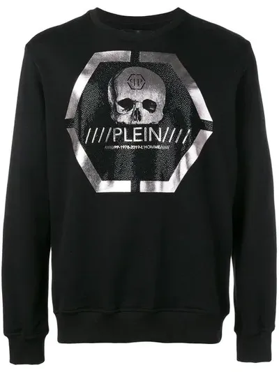 Philipp Plein Logo Sweatshirt In Black