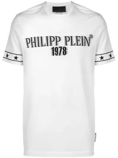 Philipp Plein Logo Patch T-shirt In White