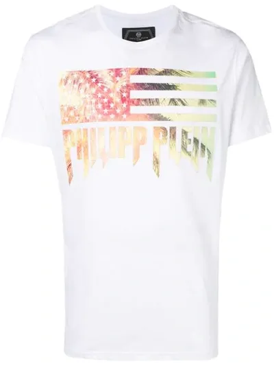 Philipp Plein Logo Patch T-shirt In White