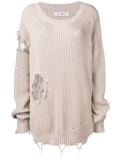 Almaz Distressed Jumper In Neutrals