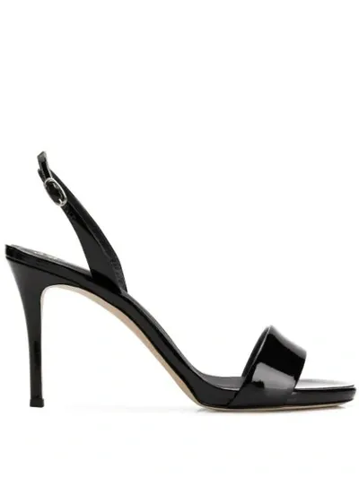 Giuseppe Zanotti Sofia Slingback Sandals In Black