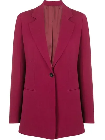 Joseph Single Breasted Blazer In Red