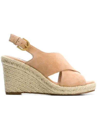 Stuart Weitzman Wedge Sandals In Neutrals