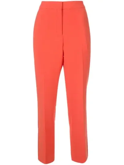 Victoria Victoria Beckham High Waisted Trousers In Red