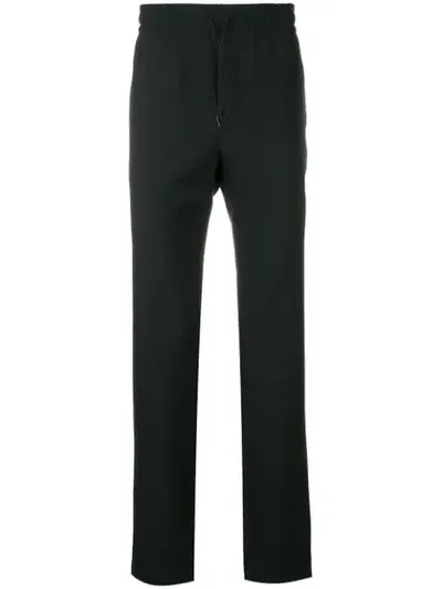 Versus Regular Tapered Trousers In Black