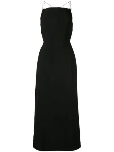 Christopher Esber Backless Outline Column Dress In Black