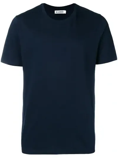 Jil Sander Classic T-shirt In Blue