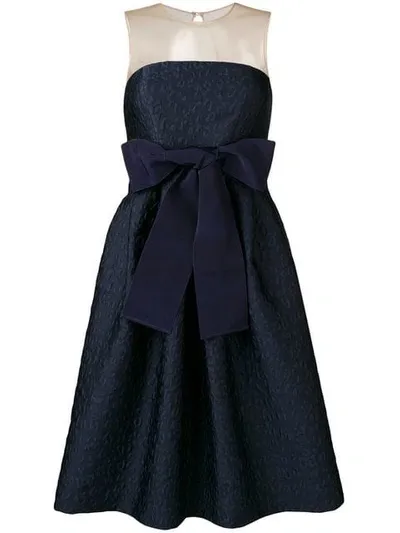 P.a.r.o.s.h Bow Detail Dress In Blue