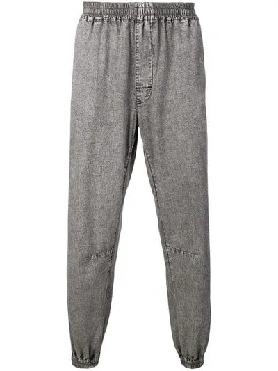 Marcelo Burlon County Of Milan Elasticated Track Jeans In Grey