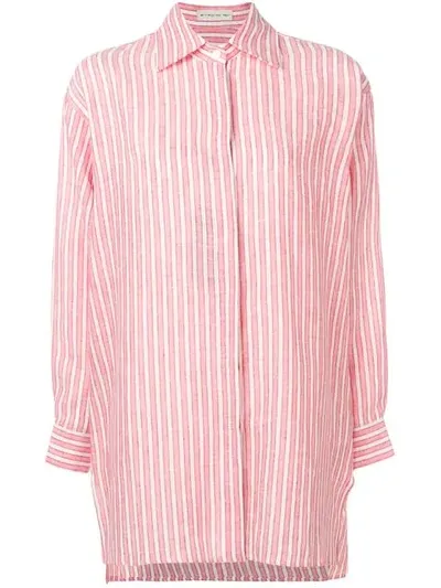 Etro Striped Shirt In Red