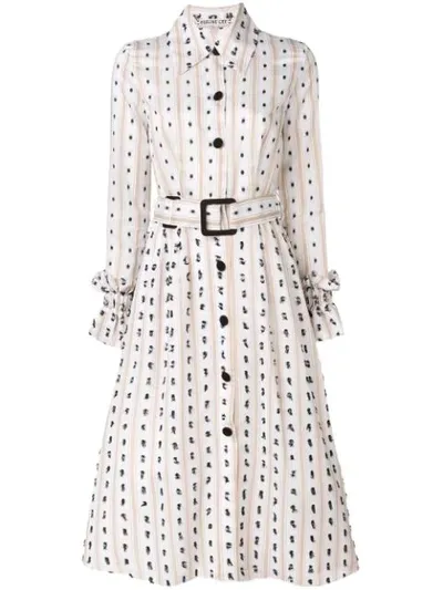 Edeline Lee Festoon Telluride Printed Dress In Neutrals