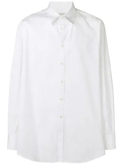 Valentino Logo Print Shirt In White