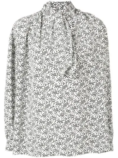 Miu Miu Bluse Mit Stern-print In White