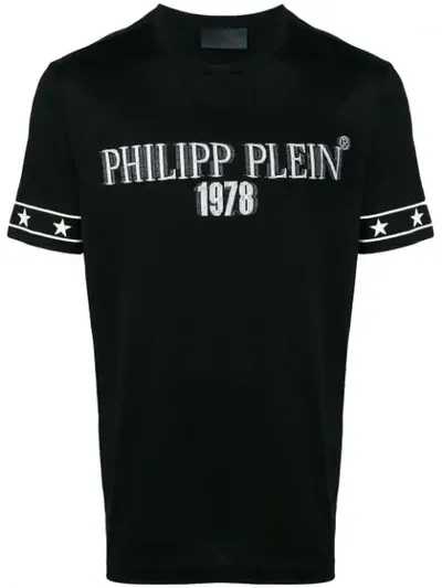 Philipp Plein Logo Print T-shirt In Black