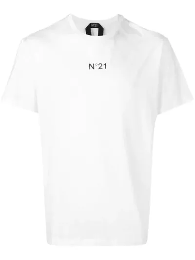 N°21 Short Sleeve T-shirt In White