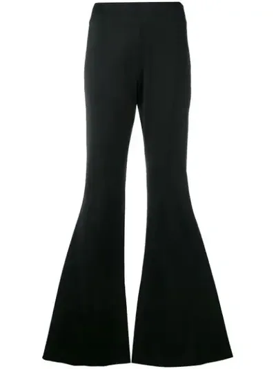 Mugler Flared Trousers In Black