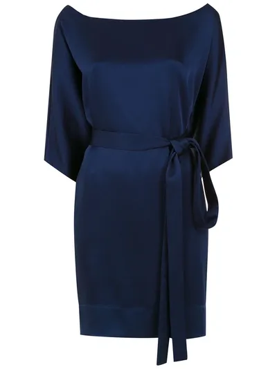 Gloria Coelho Bat Sleeves Dress In Blue