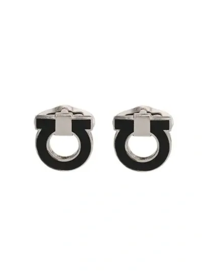 Ferragamo Gancino Cufflinks In Silver