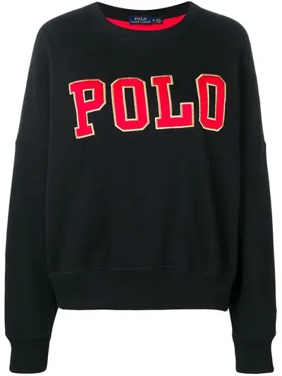 Polo Ralph Lauren Casual Logo Sweatshirt In Black