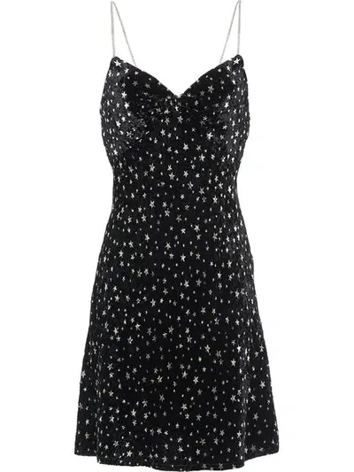 Miu Miu Kleid Mit Stern-print In Black