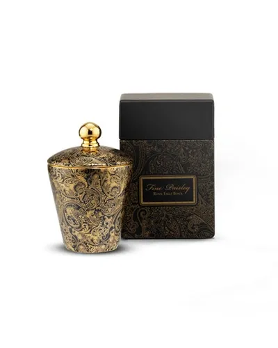 Stefano Ricci Multicolor Paisley Royal Eagle Black Candle