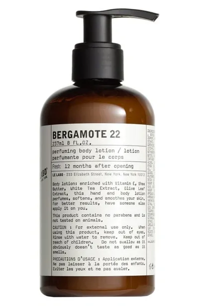 Le Labo Bergamote 22 Perfuming Body Lotion 7.8 Oz. In Colorless