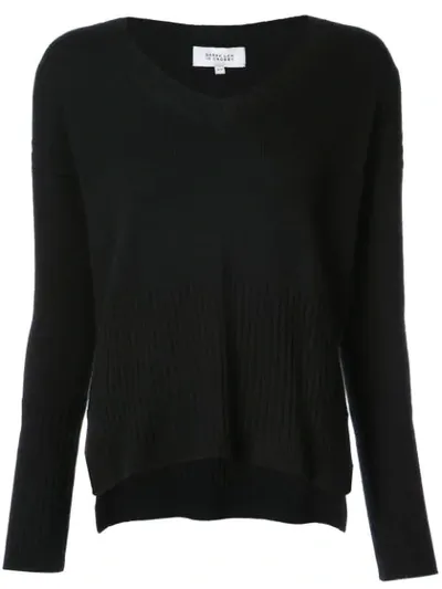 Derek Lam 10 Crosby Wooster V-neck Jumper In Black