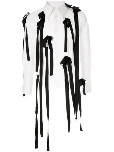 Charles Jeffrey Loverboy Tassel Detail Shirt In White