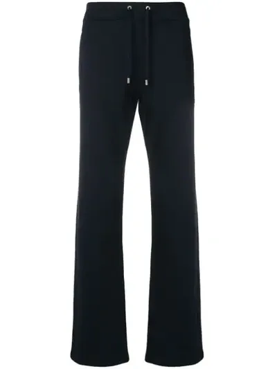 Versace Contrast Side Panel Track Pants In Blue