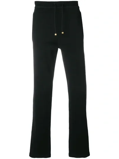 Billionaire Straight-leg Track Pants In Black