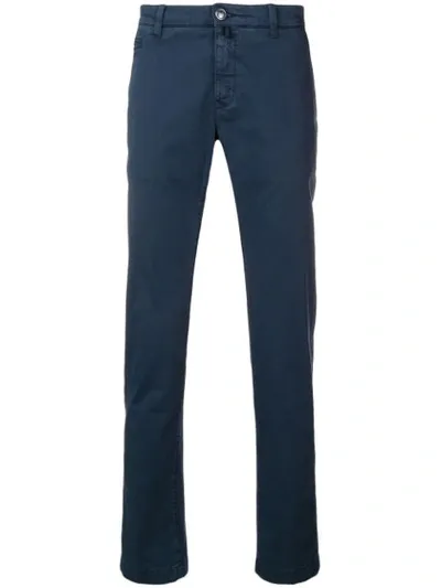 Jacob Cohen Slim Fit Chinos In Blue