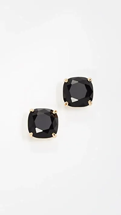 Kate Spade Womens Jet Small Square Stud Earrings