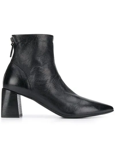 Marsèll Block Heel Ankle Boots In Black