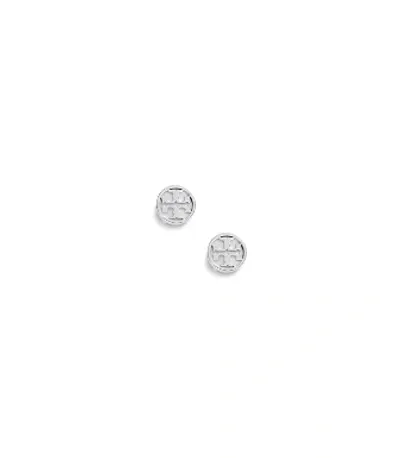 Tory Burch Miller Stud Earring In Tory Silver