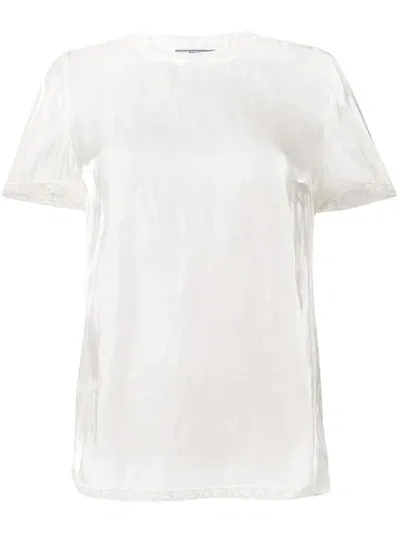 Prada Loose Fit Blouse In White