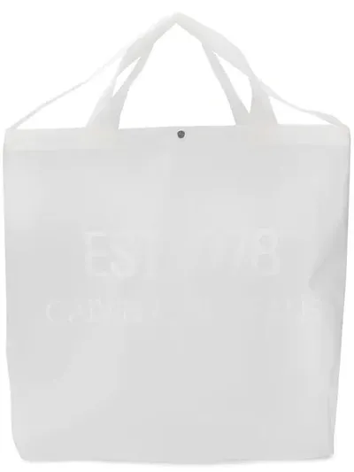 Calvin Klein Jeans Est.1978 1978 Large Logo Print Tote In White